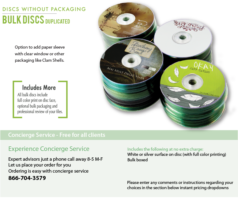 Duplicated DVDs in Bulk